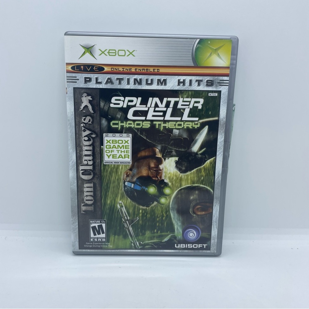 Microsoft Xbox Splinter Cell Black and Green Platinum Hits